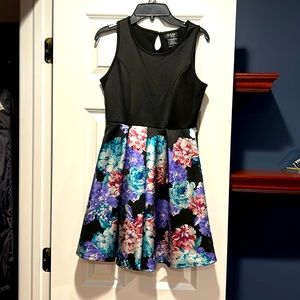 Beautiful Black and Floral Dress